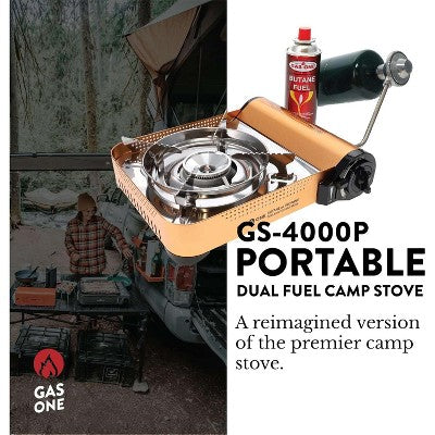  GasOne Premium Propane Or Butane Camp Stove With Convenient Carrying Case - Patented, GS-4000P
