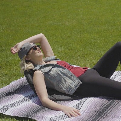 Alpcour Reclining Stadium Seat - Waterproof, 6-Position Comfort For Outdoor Use