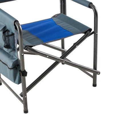  KTMBDW 2-piece Oversized Padded Folding Outdoor Chair With Storage Pockets For Indoor,Outdoor Camping, Picnics And Fishing