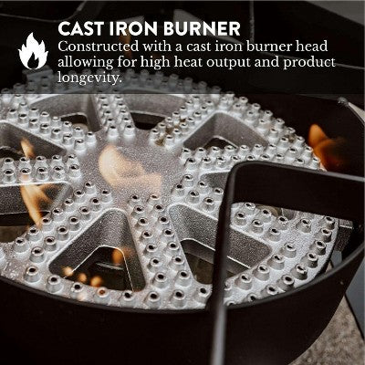  GasOne 200K BTU Propane Burner Heavy-Duty Outdoor Burner With Adjustable 0-20Psi Regulator And Steel Braided Hose For Home Brewing, Turkey Fry