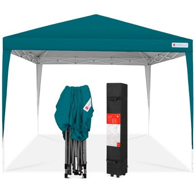  Best Choice Products 10x10ft Pop Up Canopy Outdoor Portable Adjustable Instant Gazebo Tent W/ Carrying Bag