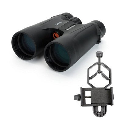  Celestron Outland 10x50 Binocular Bundle With Smartphone Adapter