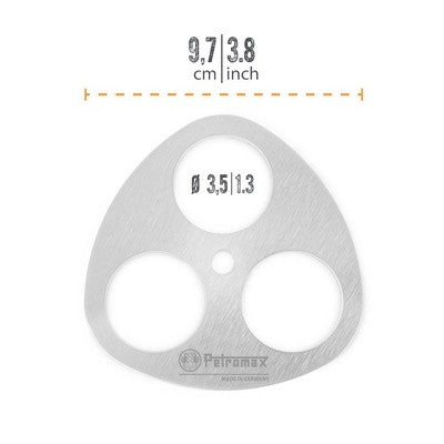  Petromax Camping Tripod Lashing Set With Hooks And Chain, Steel For Outdoor Dutch Oven Cooking Or To Build Shelter