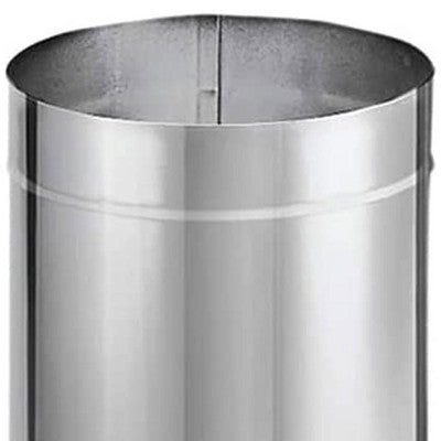  DuraVent DuraBlack 24 Inch Long X 8 Inch Diameter Single Wall Wood Burning Stainless Steel Stove Pipe Connector To Vent Smoke And Exhaust