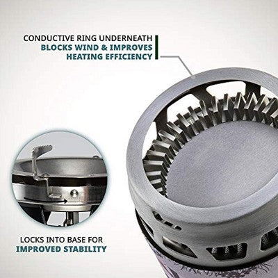  Hike Crew Portable All-In-One Outdoor Cooking System With Stove & Pot