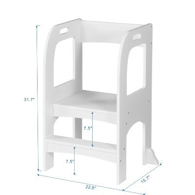  Gulches Child Standing Tower - Kids Step Stool For Kitchen Counter, Gray, Safe Toddler Helper