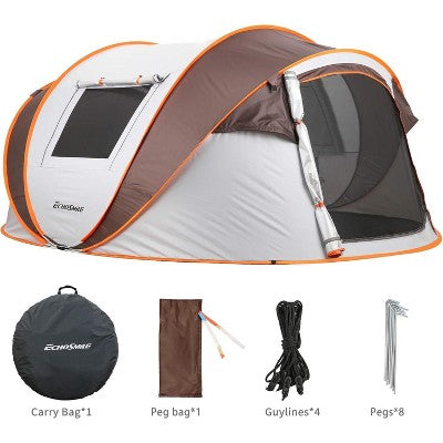  Acoinel Camping Instant Pop Up Tent, 4/6/8 Person, Water Resistant Dome, Easy Setup For Camping Hiking And Outdoor